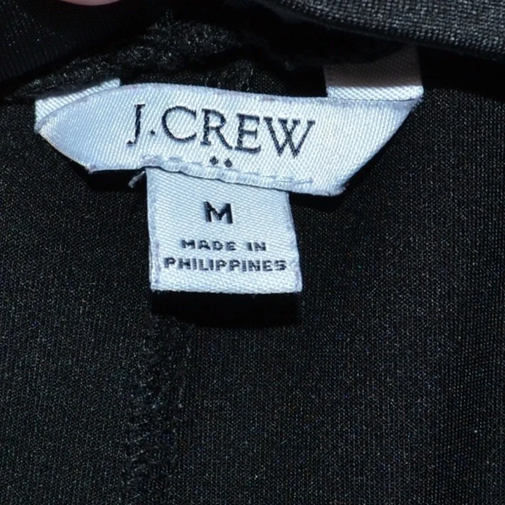 J. Crew Skort Black Pleated Pull-On Athletic Skort‎ Casual Women's Size M Medium